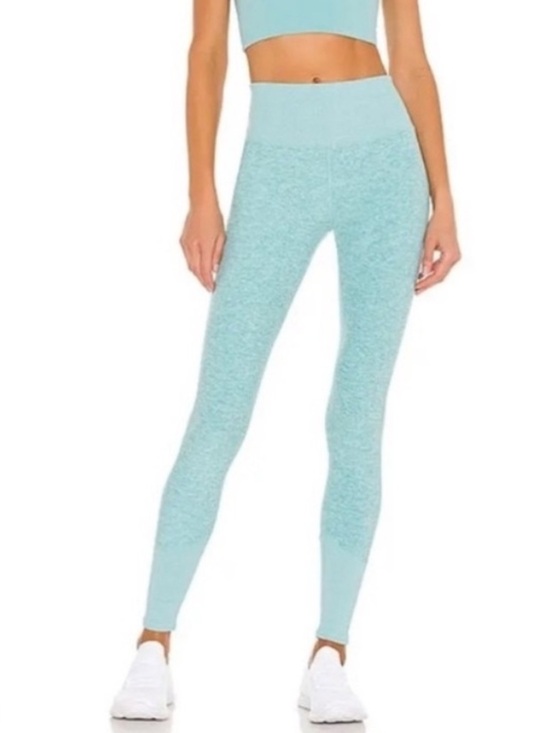 ALO Yoga Pants - ALO High Waist Lounge Legging in Blue Quartz Heather Size Medium